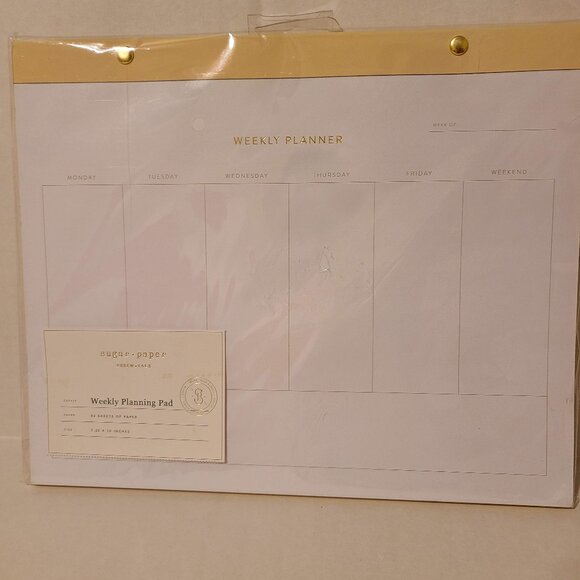 SUGAR PAPER WEEKLY PLANNING PAD - Picture 1 of 2